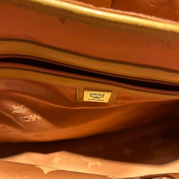MCM Visetos Stark Backpack cognac